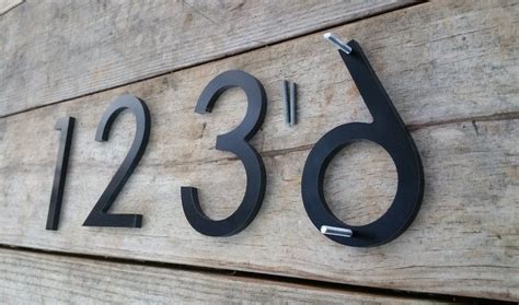 minimalist house numbers